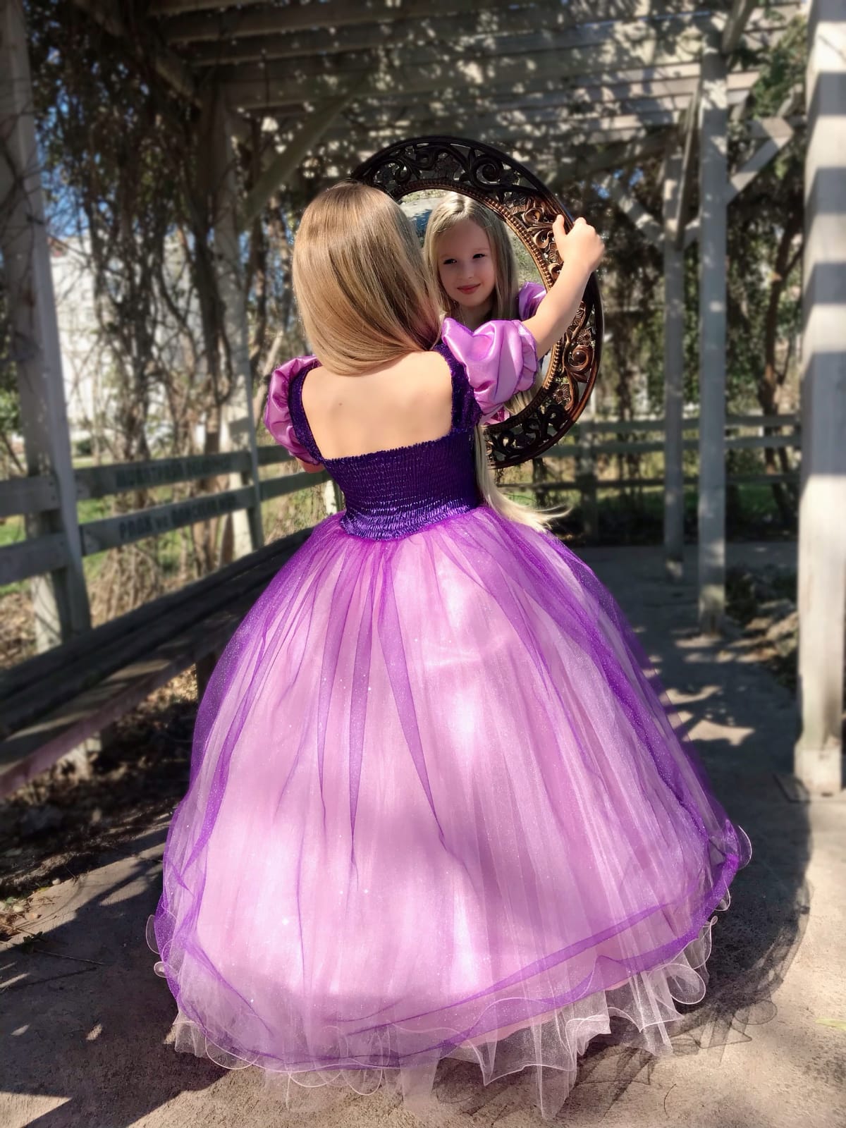 Kız Çocuk Rapunzel Kostüm