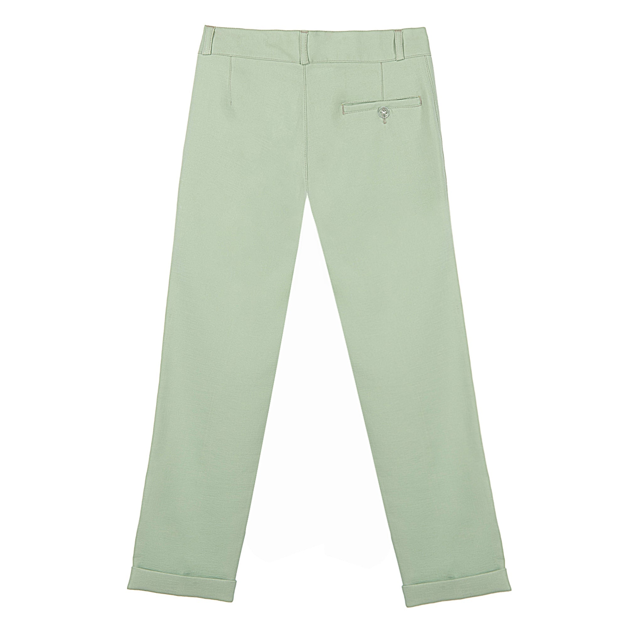 Mint Yeşili Keten Erkek Çocuk Takım Elbise 1-14 Yaş Yazlık Şık Set