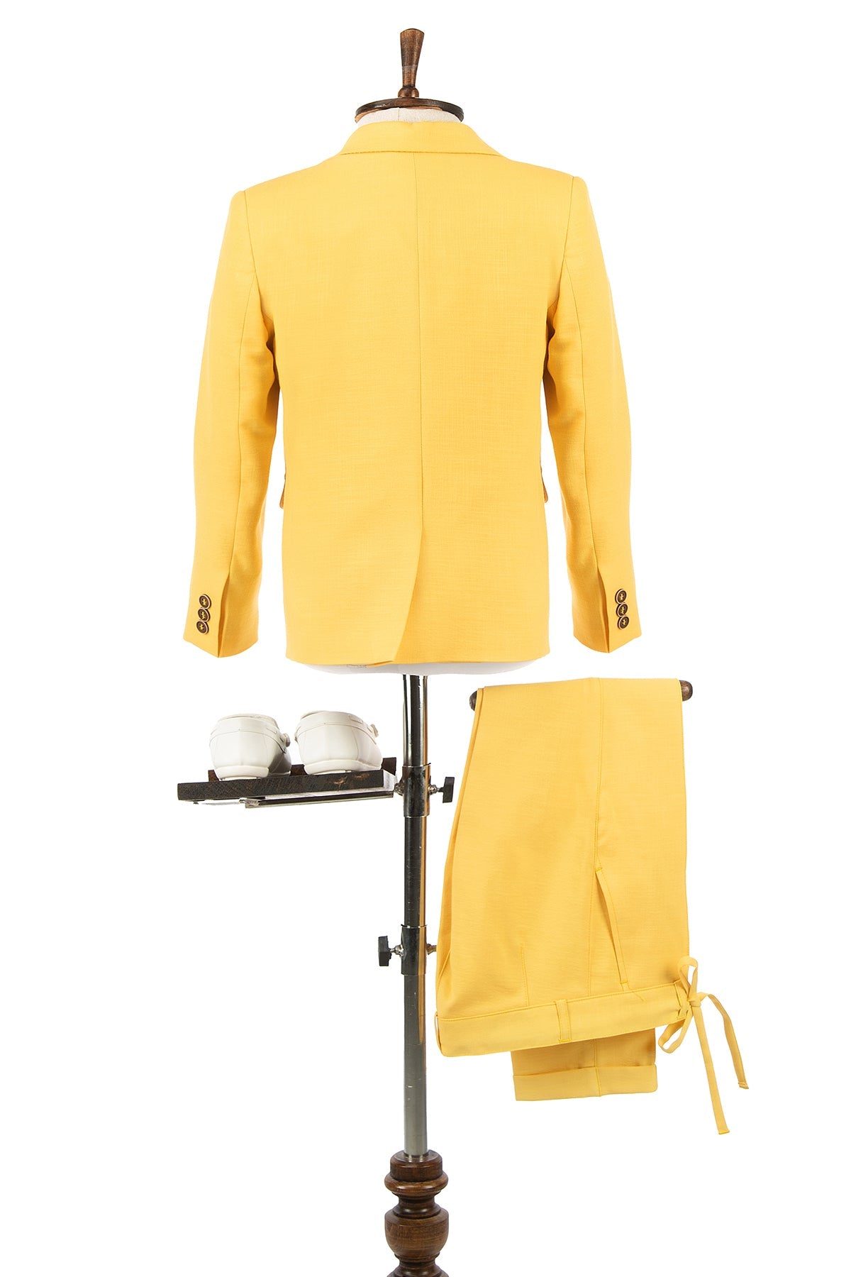 Sarı Keten Erkek Çocuk Takım Elbise | 1-14 Yaş Yazlık Şık Set
