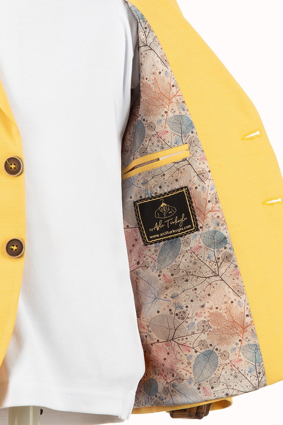 Sarı Keten Erkek Çocuk Takım Elbise | 1-14 Yaş Yazlık Şık Set