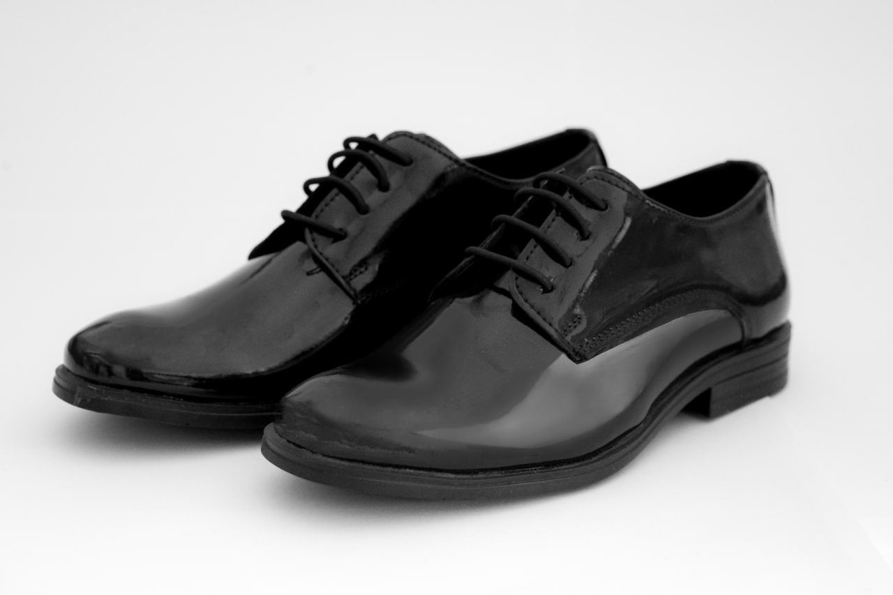 Erkek Çocuk Siyah Rugan Klasik Ayakkabı