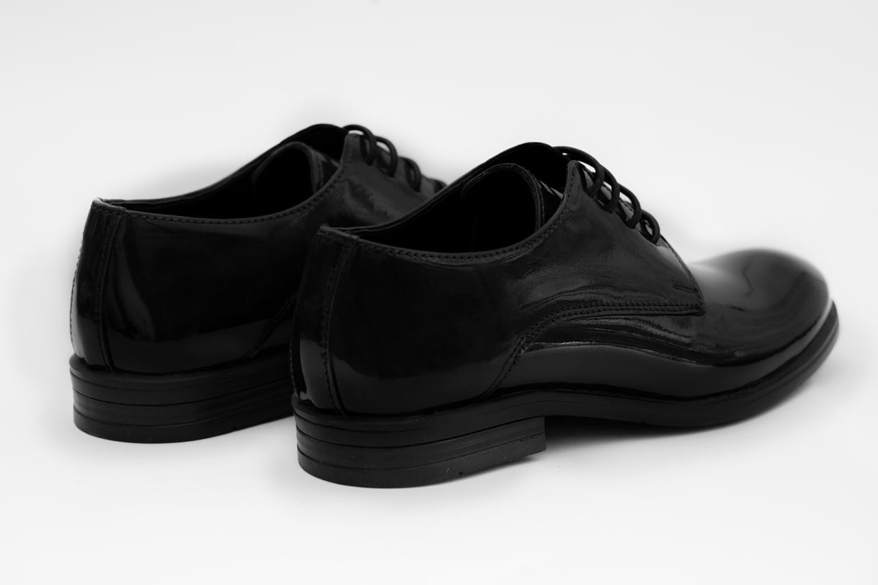 Erkek Çocuk Siyah Rugan Klasik Ayakkabı