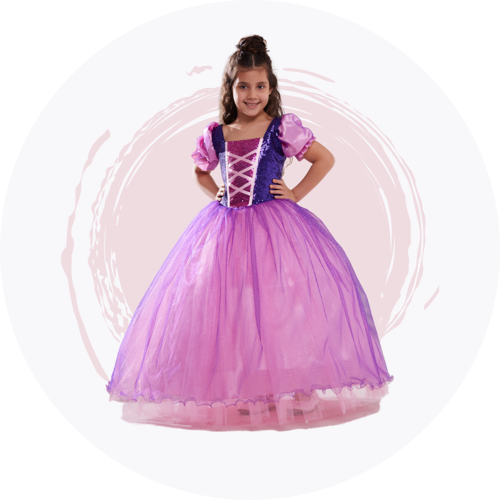 Beyaz Resimli Elsa Kostüm