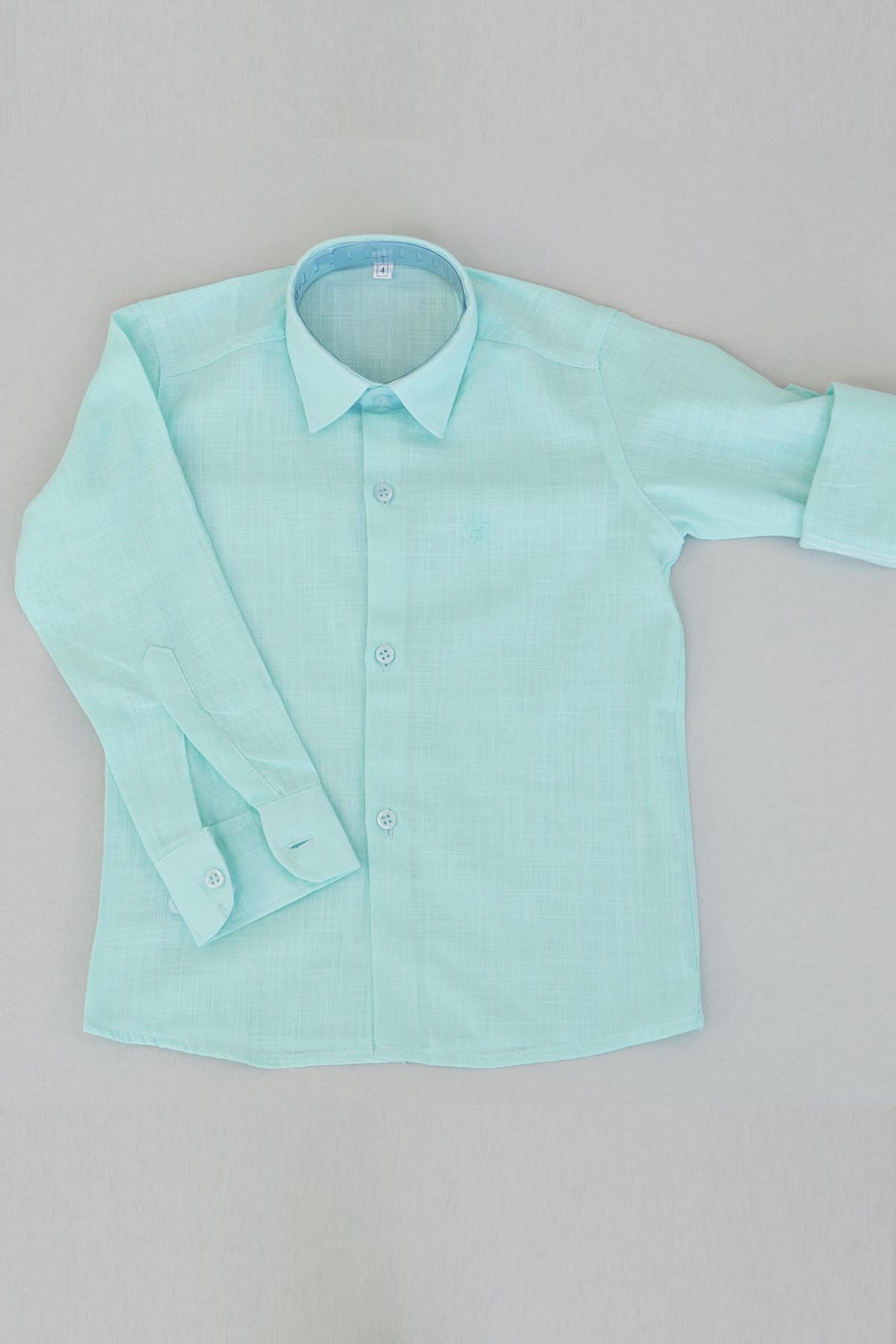 Açık Yeşil Erkek Çocuk Gömleği
