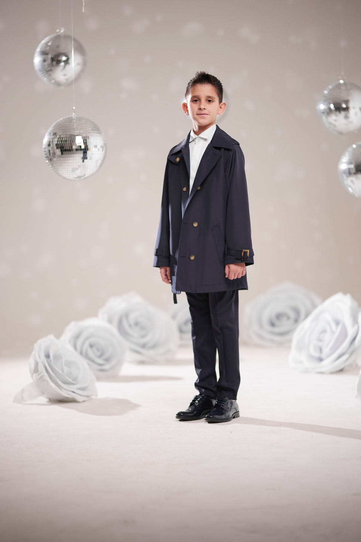 Erkek Çocuk Lacivert Trençkot