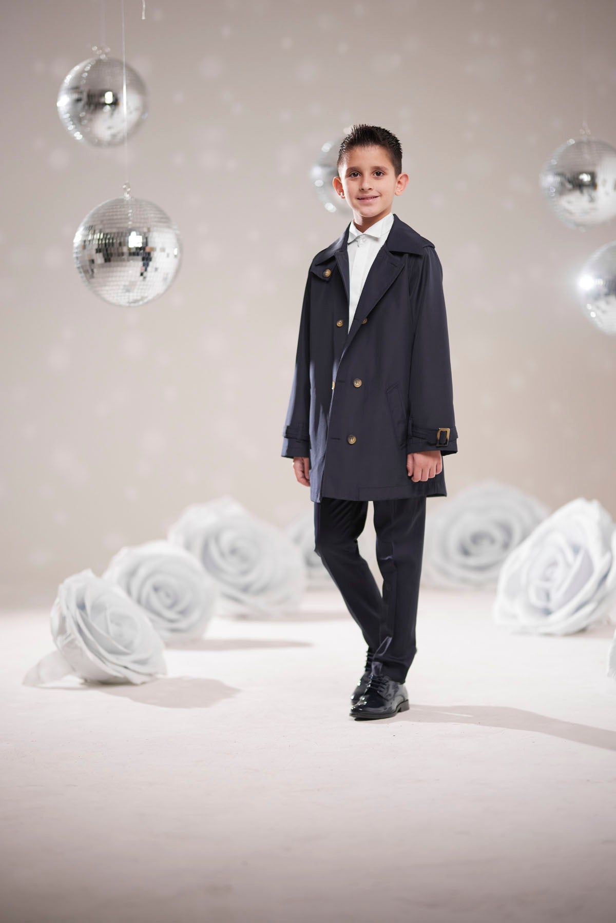 Erkek Çocuk Lacivert Trençkot