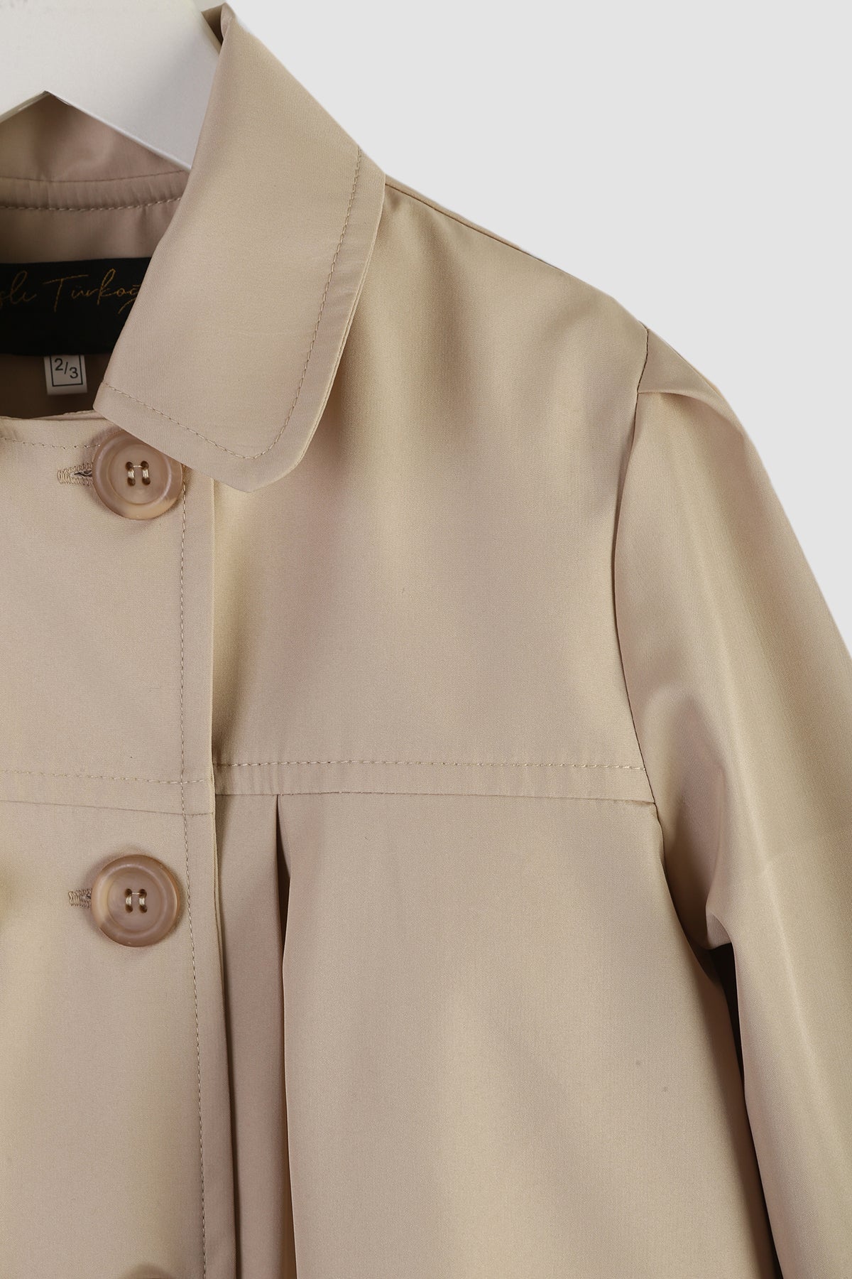 Kız Çocuk Bej Trençkot