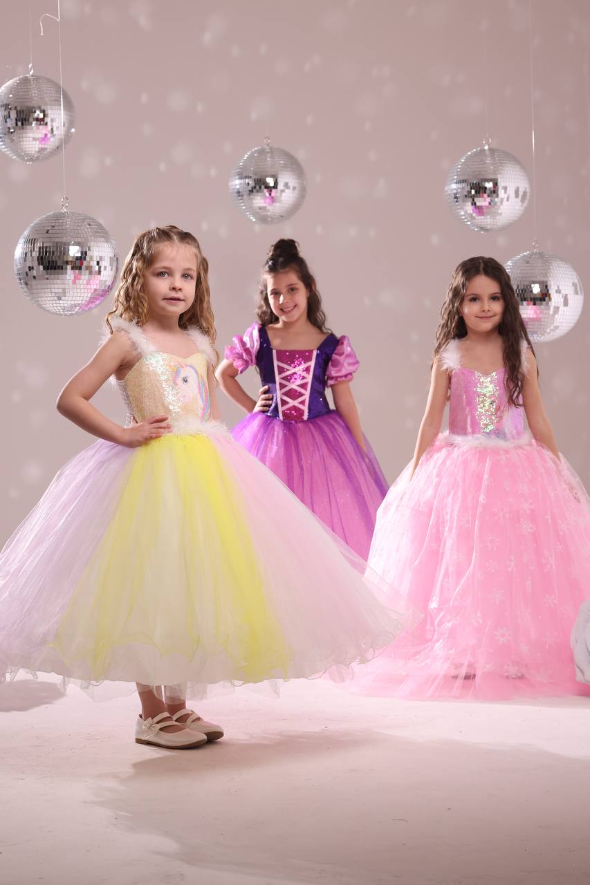 Kız Çocuk Rapunzel Kostüm